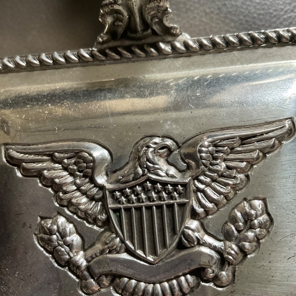 Silent butlers silver plated eagle engraved with wood handle - Picture 5 of 6